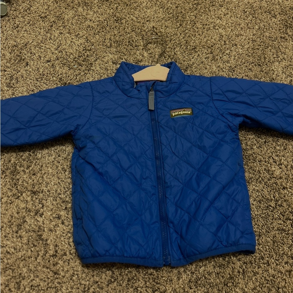 Patagonia Kids' Nano Puff Brick Quilt Jacket Blue 2T